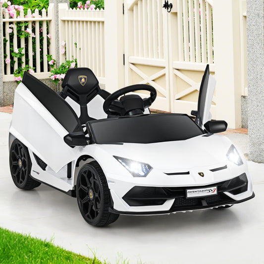 12V Licensed Lamborghini Kids Ride on Car in White