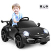 Licensed Porsche Electric Vehicle 12V Kids Ride on Car with Remote Control-Black