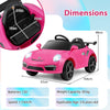 Licensed Porsche Electric Vehicle 12V Kids Ride on Car with Remote Control-Rose