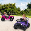 12V Kids Ride on Truck Car with Remote Control for Kid Over 3 Years Old-Purple
