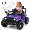 12V Kids Ride on Truck Car with Remote Control for Kid Over 3 Years Old-Purple