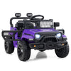 12V Kids Ride on Truck Car with Remote Control for Kid Over 3 Years Old-Purple