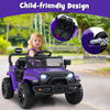 12V Kids Ride on Truck Car with Remote Control for Kid Over 3 Years Old-Purple