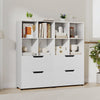 130CM 5-Tier Tall Freestanding Bookshelf for Living Room-White