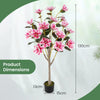 130CM Artificial Magnolia Tree Faux Wedding Flower Plant with Realistic Moss-2 Pack