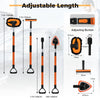 132 cm Car Wash Brush with Extendable Handle Vehicle Cleaning Set-Orange