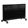 HOMCOM POWER Convector Radiator, Energy Saving Freestanding or Wall-mounted Heating with 2 Heat Settings Safety Cut-Off, Black