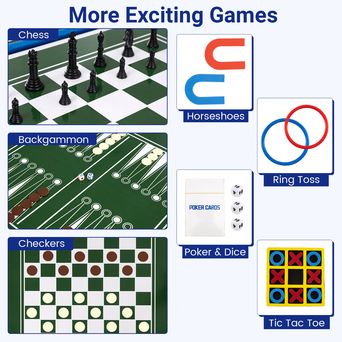 The multi-game table showing board game options like chess, checkers, and backgammon