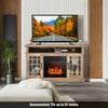1400W Electric Fireplace with Mantel for TVs up to 55 Inches-Natural