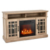 1400W Electric Fireplace with Mantel for TVs up to 55 Inches-Natural