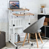 2-In-1 Mobile Lifting Height Adjustable Computer Desk