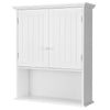 Wall Mounted Bathroom Storage Cabinet with Adjustable Shelf-White