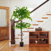 150 CM Artificial Ficus Tree Set of 2 Tall Indoor Plant with 882 Leaves