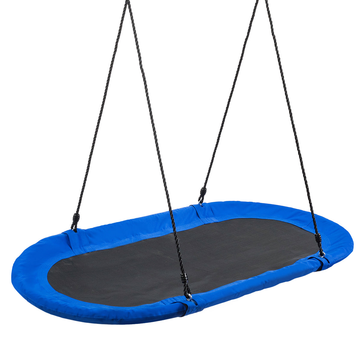 The oval swing shown from an elevated angle against a plain white background