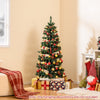 150 CM Pre-Lit Artificial Christmas Tree Spiral Holiday Tree with 448 Branch Tips-1.5 M