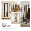 153 x 37 cm Wooden Frame Rectangle Full Length Mirror-Black