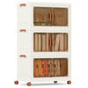 156L Stackable Plastic Collapsible Storage Bins with Lids