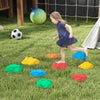 AIYAPLAY Balance Stepping Stones for Kids with Non-Slip Bottom, Indoor Outdoor Obstacle Course for Ages 3-8 Years, Multicoloured