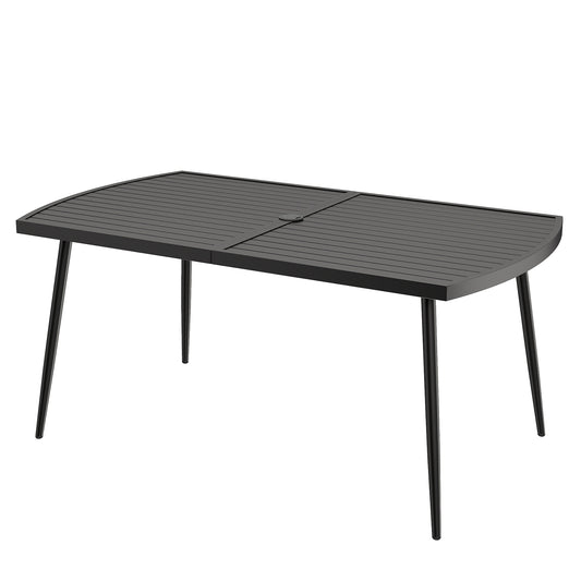 Patio Dining Table in Black