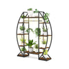 160CM Tall Indoor Plant Stand with Grow Lights-Coffee