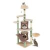 163 cm Tall Kitty Tower with 2 Condos and Plush Perch-Green