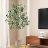 1.4/1.65 m Artificial Eucalyptus Tree with Silver Dollar Leaves-1.65 m
