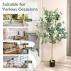 1.4/1.65 m Artificial Eucalyptus Tree with Silver Dollar Leaves-1.65 m