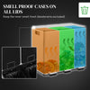 HOMCOM 3 x 15L Pedal Bin, Steel Triple Kitchen Bin with Soft Close Lid, Removable Inner Buckets, Fingerprint-Proof, Silver Tone