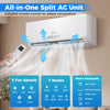 18000 BTU Mini Split Air Conditioner & Heater A++ Energy Efficient Inverter Split AC