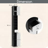 180CM Tall Freestanding Bathroom Cabinet with 2 Doors and 1 Drawer-Black and White