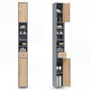 180CM Tall Freestanding Bathroom Cabinet with 2 Doors and 1 Drawer-Oak