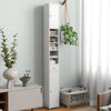 180CM Tall Freestanding Bathroom Cabinet with 2 Doors and 1 Drawer-White