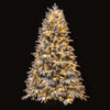 180 cm Artificial Christmas Tree Pre-lit Hinged Xmas Tree with 270 Warm White LED Lights-1.8M