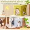 180 cm Tall Cat Tree Multi-Level Aesthetic Beach-Themed Cat Tower-Multicolor