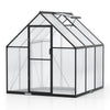 180 x 180CM Large Walk-in Aluminum Greenhouse-Transparent