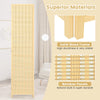4-Panel Portable Room Divider Screen-Natural