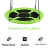 100cm Children Flying Saucer Tree Swing with Adjustable Rope-Green