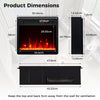 18” Electric Fireplace Insert 750W/1500W Fireplace Heater