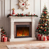 18 inch Electric Fireplace Insert Recessed 1500W Fireplace Heater with Remote Control-Black