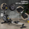 HOMCOM Folding Rowing Machine, Magnetic Rower Machine with 8 Levels Quiet Resistance, LCD Monitor, Wheels, Aluminium Slide Rail and Vertical Storage, for Home Gym Cardio Training