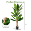 195cm Tall Artificial Banana Tree with 27 Large Leaves 2 Pack