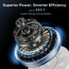 HOMCOM 28dB Tower Fan for Bedroom, 26 ft/s Velocity Standing Cooling Fan with 80Â° Oscillating, 12 Speeds, LED Display, 4 Modes, 12H Timer, Remote Control, 36 inch, White