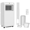 HOMCOM 9,000 BTU Mobile Air Conditioner for Room up to 28mÂ², with Dehumidifier, 24H Timer, Wheels, Window Mount Kit