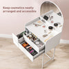 HOMCOM Three Drawer Compact Dressing Table - White