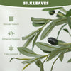 HOMCOM Set of Two Silk Leaf Artificial Olive Trees