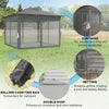 Outsunny 3.36 x 3.36m Pop Up Gazebo Party Tent with Solar-Powered LED Lights, Adjustable Event Shelter with Netting, Grey