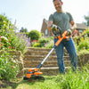 Outsunny Cordless Strimmer with 2 x 4.0Ah Lithium Batteries & Charger, 2-in-1 Lightweight Cordless Grass Trimmer and Lawn Edger