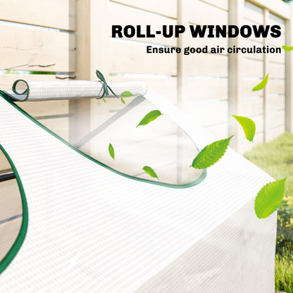 Outsunny Mini Greenhouse in White