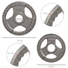 HOMCOM Set of 4 Weight Plate for 2 inch/5cm hole Dumbbell Handle Bar 15kg Dumbbell Plates Barbell Weight 2 x 5kg, 2 x 2.5kg