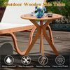 70cm Round Wooden Table with X Base